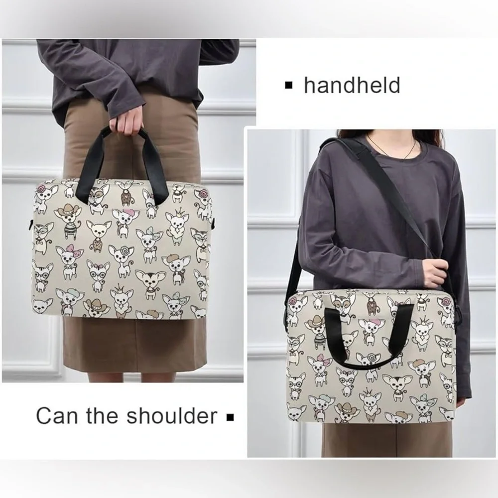 Cute Chihuahua 15.6” Laptop Case - Waterproof with Adjustable Strap - New
